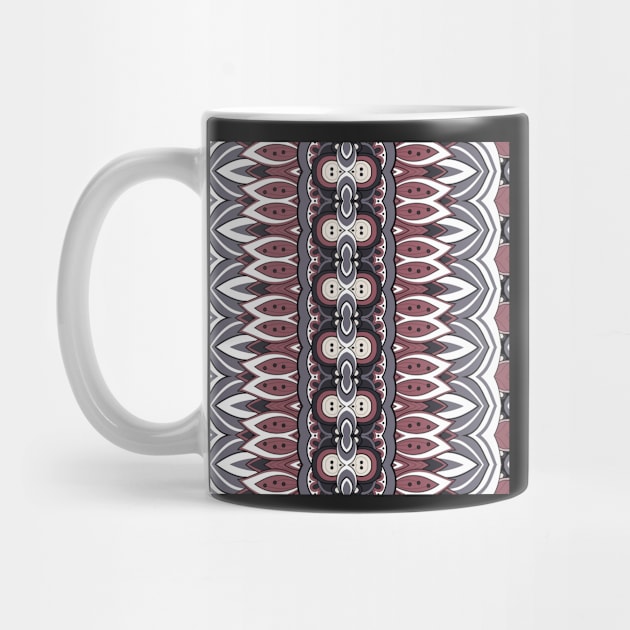 Ethnic Pattern with Mosaic Floral Motif by lissantee